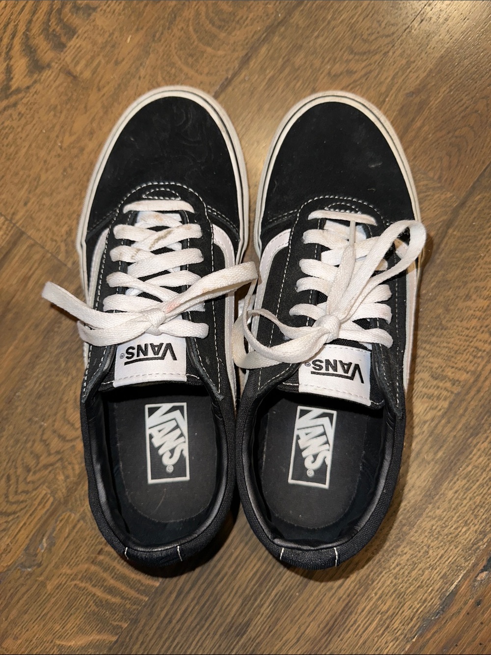 Vans Black and White Old Skool Sneakers - Classic Skate Style